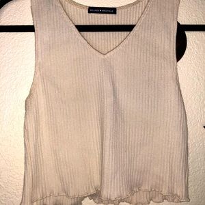Brandy Melville off white ribbed shirt!
